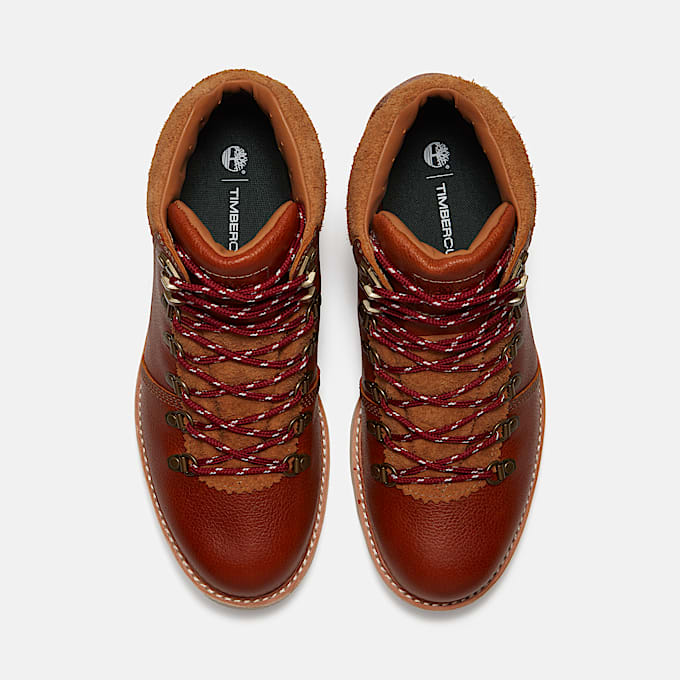 Mens Britton Mills Mid Waterproof Boot TBL Rust FullGrain ALT2