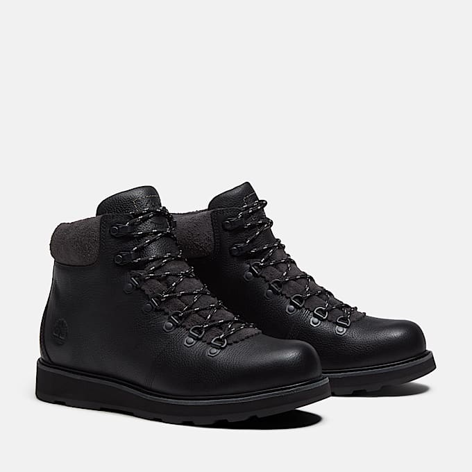 Mens Britton Mills Mid Waterproof Boot TBL Black FullGrain ALT4