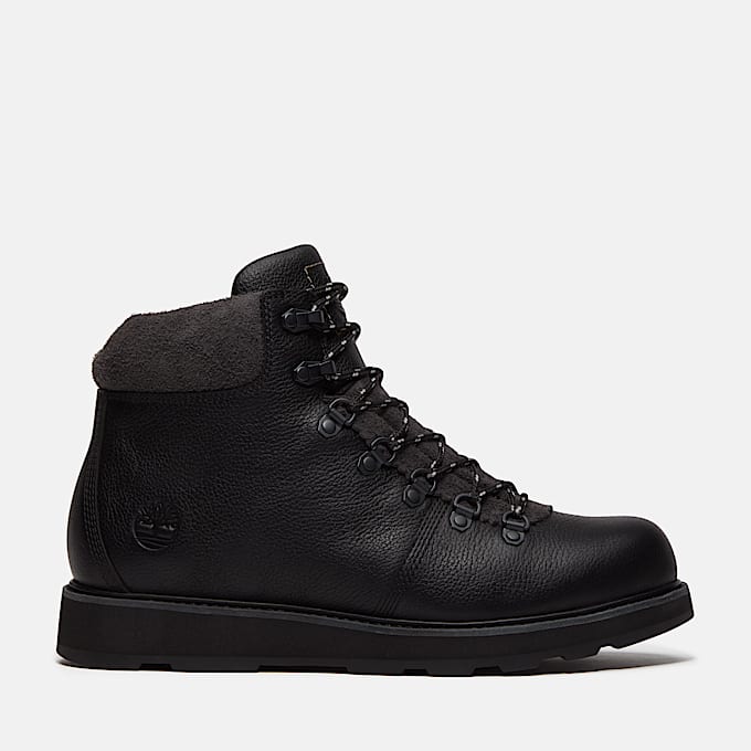 Mens Britton Mills Mid Waterproof Boot TBL Black FullGrain HERO