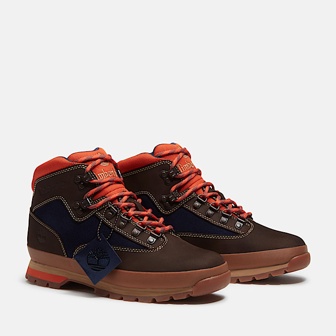 Mens Euro Hiker TBL Dark Brown NubuckDark Blue ALT4