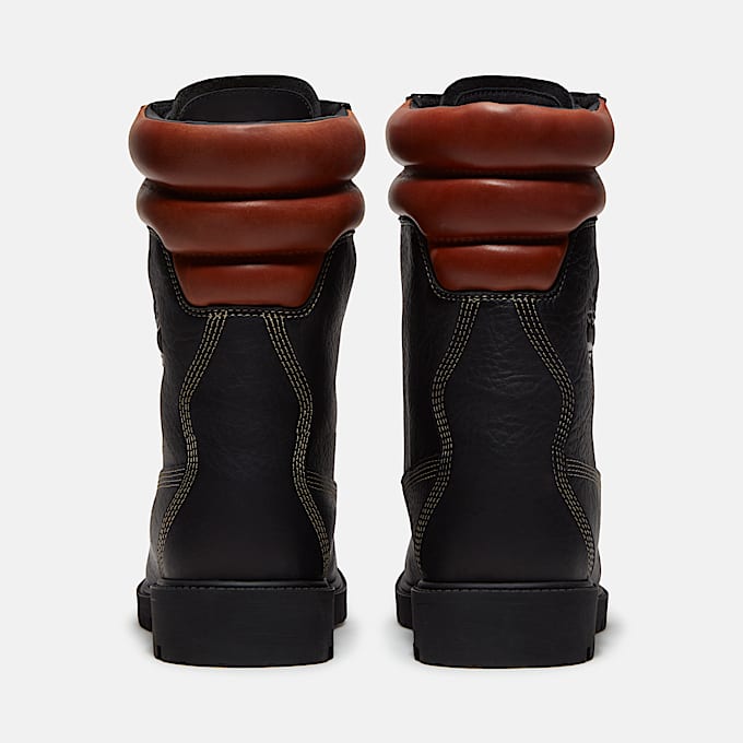 Mens Timberland Heritage Waterproof Super Boot TBL Black FullGrainRust ALT5