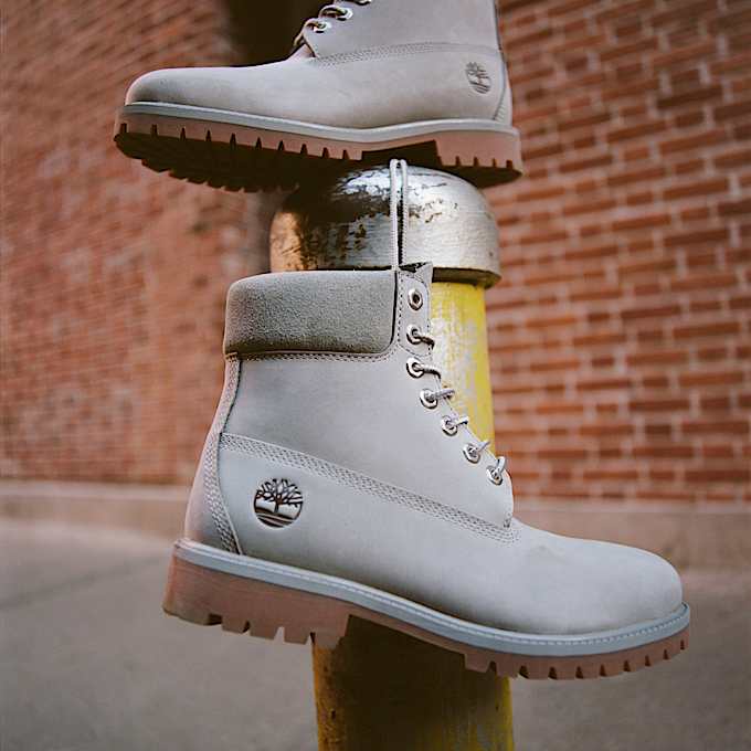 Botas Timberland Heritage de 6 pulgadas impermeables para Hombre TBL Nobuck gris medio ALTA