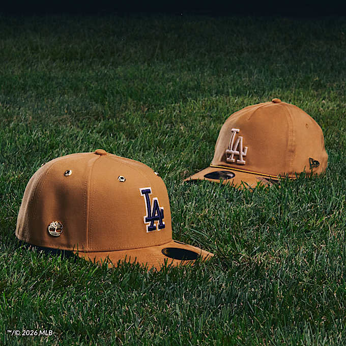 Timberland x New Era Dodgers Fitted Baseball Cap TBL Wheat Dodgers ALTA