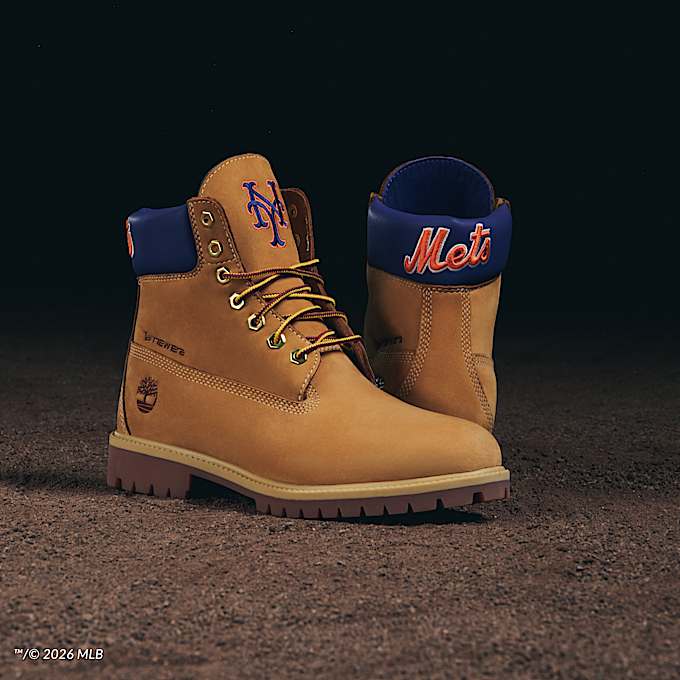 Botas impermeables Timberland Heritage de 6 pulgadas para Hombre TBL Nobuck color trigoazul mediorojo ALTA