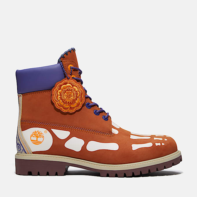 Mens Da de Muertos 6Inch Boot TBL Dark Orange Nubuck HERO