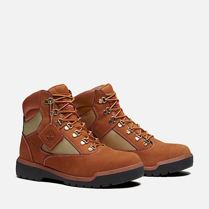 Mens Waterproof Mid Field Boot TBL Wheat Nubuck ALT4