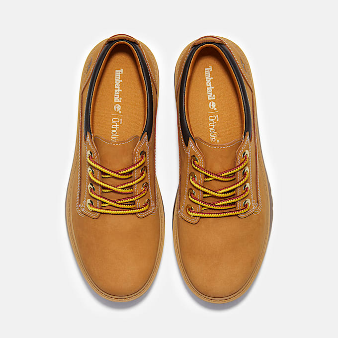 Zapatos de plataforma con puntera moc Stone Street para Mujer TBL Nobuck color trigo ALT2