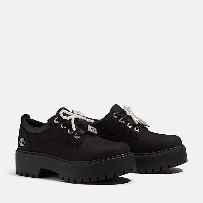 Zapatos de plataforma para Mujer Stone Street TBL Nobuck negroAdornos ALT4