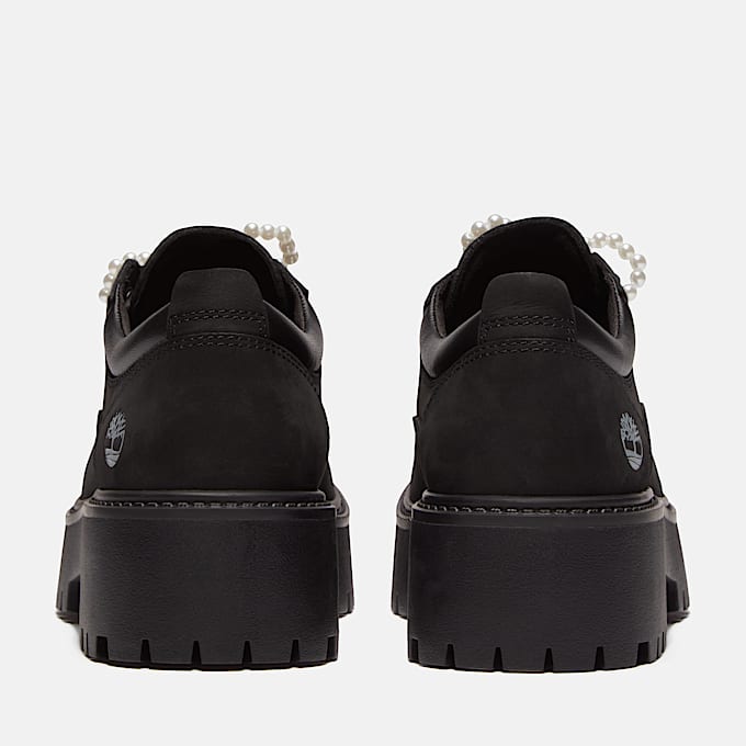 Womens Stone Street Platform Shoe TBL Black NubuckCharms ALT5