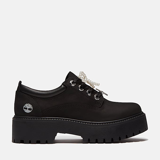 Womens Stone Street Platform Shoe TBL Black NubuckCharms HERO