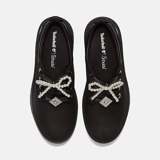 Womens Stone Street Platform Shoe TBL Black NubuckCharms ALT2