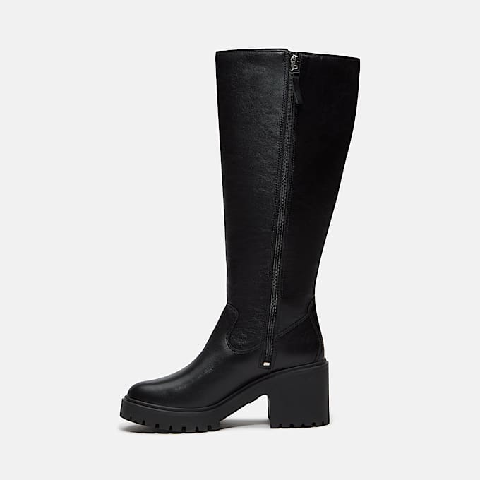 Womens Stone Heights Tall SideZip Boot TBL Black FullGrain ALT6