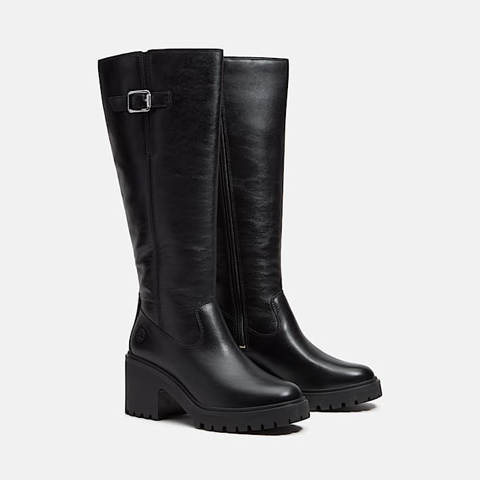 Womens Stone Heights Tall SideZip Boot TBL Black FullGrain ALT4