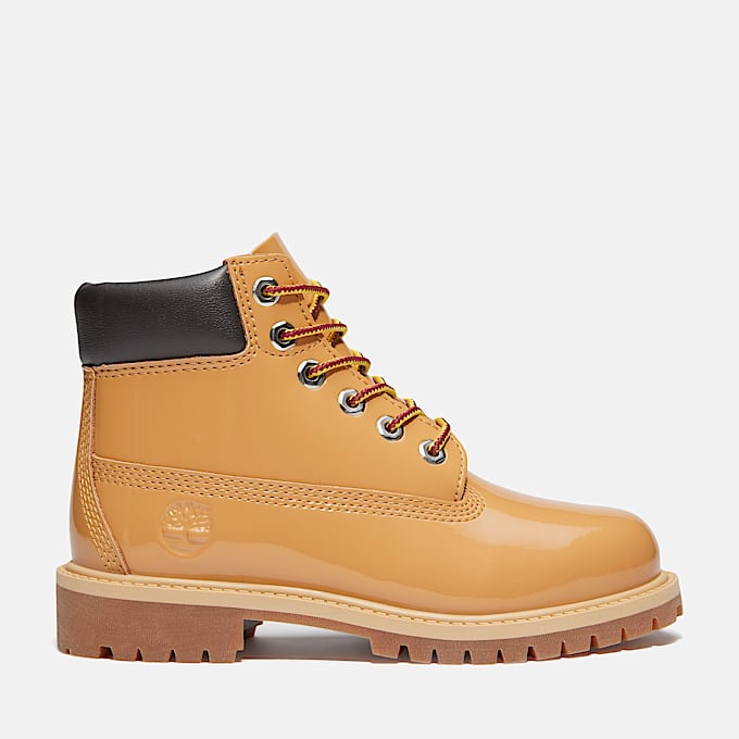 Youth Timberland Premium 6Inch Waterproof Boot TBL Wheat Patent leather HERO