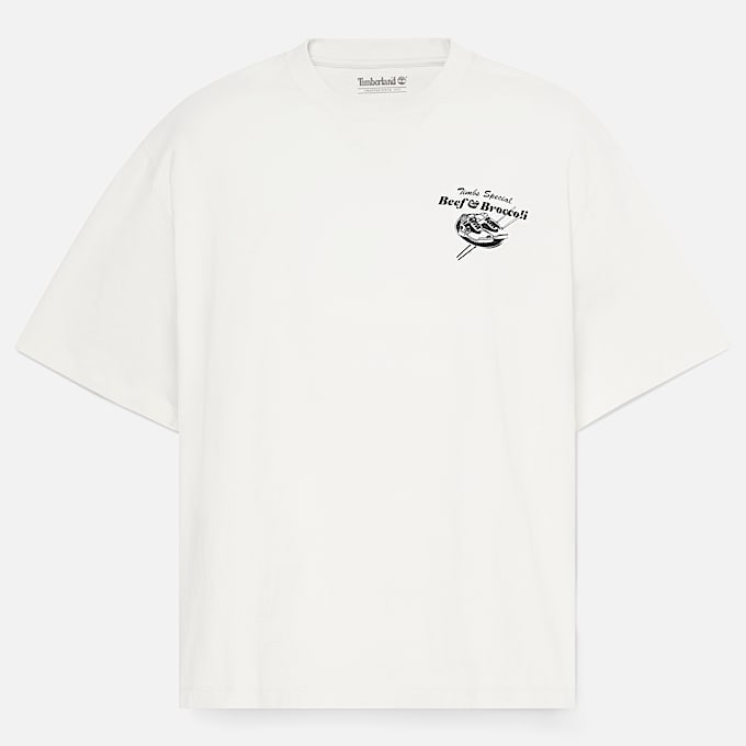 Mens Beef  Broccoli Graphic TShirt TBL Vintage White HERO
