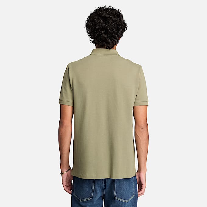 Mens Oyster River Regular ShortSleeve Polo TBL Deep Lichen Green ALT8