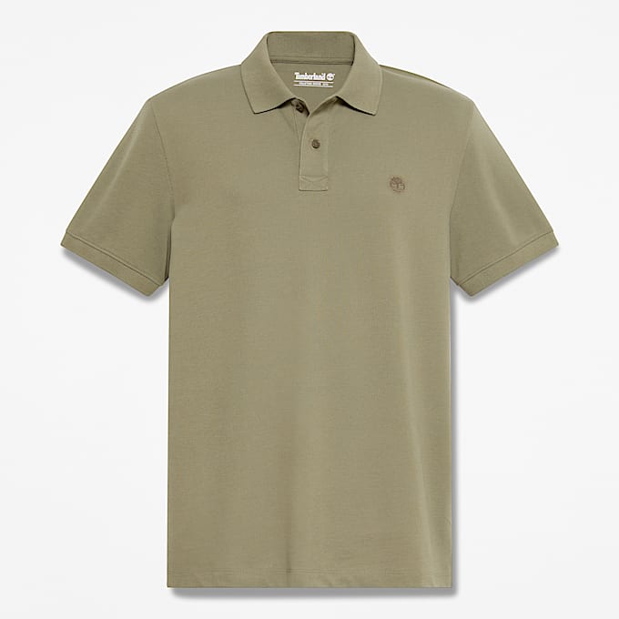 Mens Oyster River Regular ShortSleeve Polo TBL Deep Lichen Green HERO