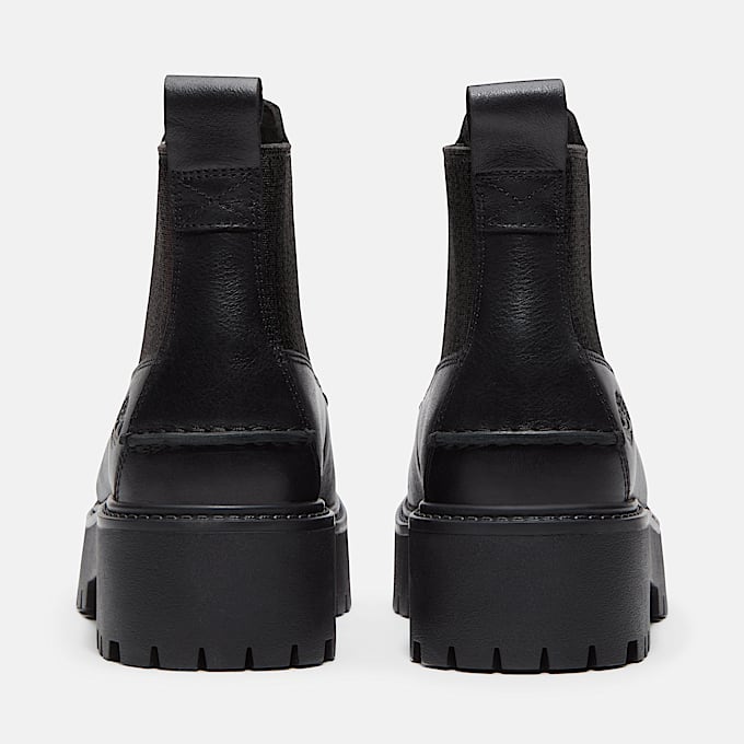 Womens Stone Street Platform Chelsea Boot TBL Black FullGrain ALT5
