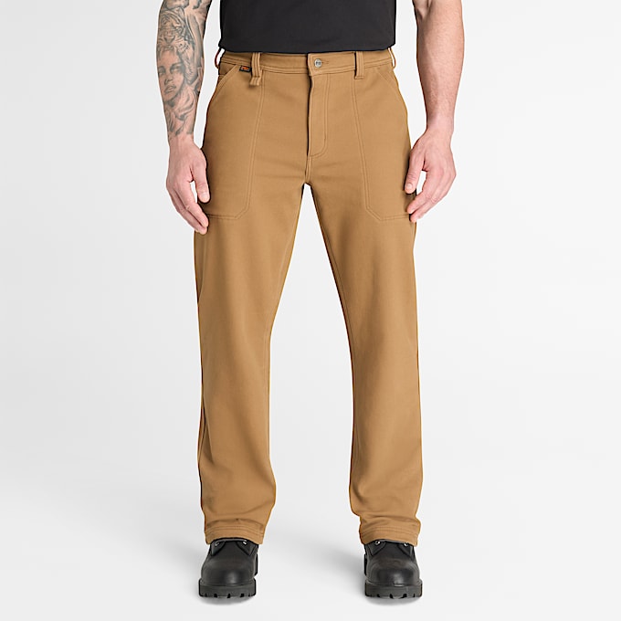 Pantaln de trabajo Timberland PRO de lona con elasticidad y tratamiento Bonded para Hombre TBL Trigo oscuro ALT1