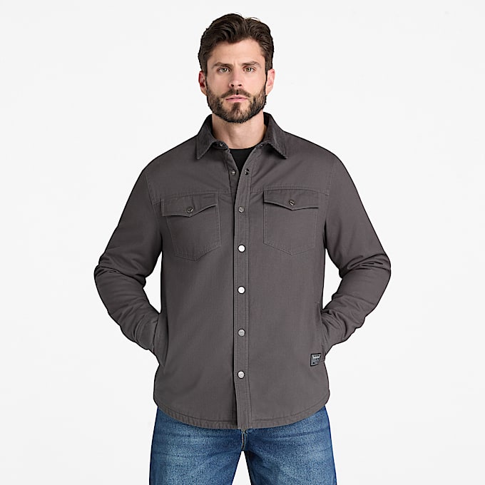 Mens Timberland PRO FleeceLined Shirt Jacket TBL Asphalt ALT1