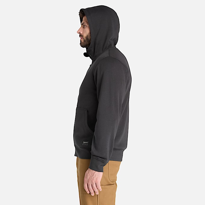 Mens Timberland PRO FleeceLined Hoodie TBL Jet Black ALT7