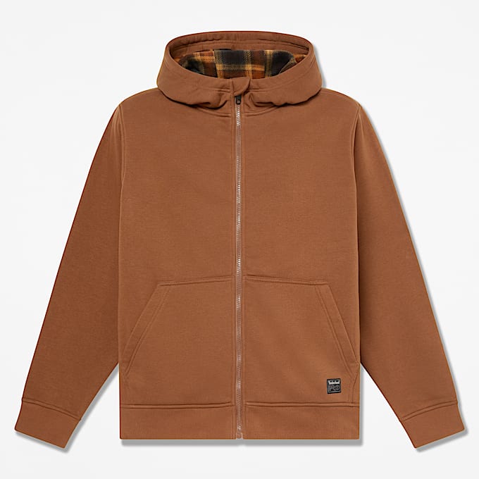 Mens Timberland PRO FleeceLined Hoodie TBL Dark Wheat HERO