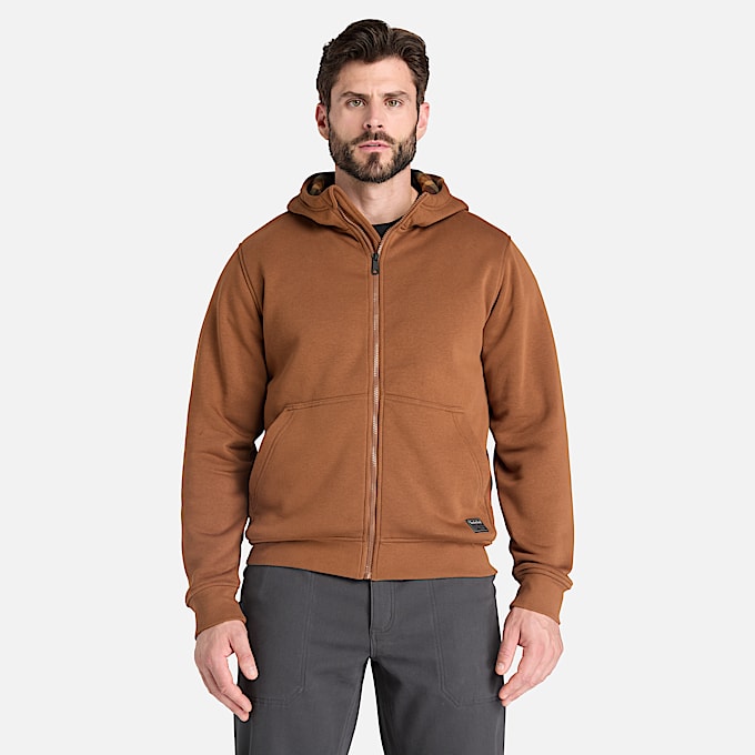 Mens Timberland PRO FleeceLined Hoodie TBL Dark Wheat ALT1