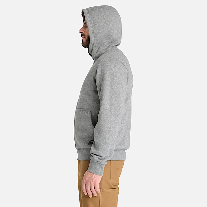 Mens Timberland PRO FleeceLined Hoodie TBL Dark Charcoal Heather ALT7