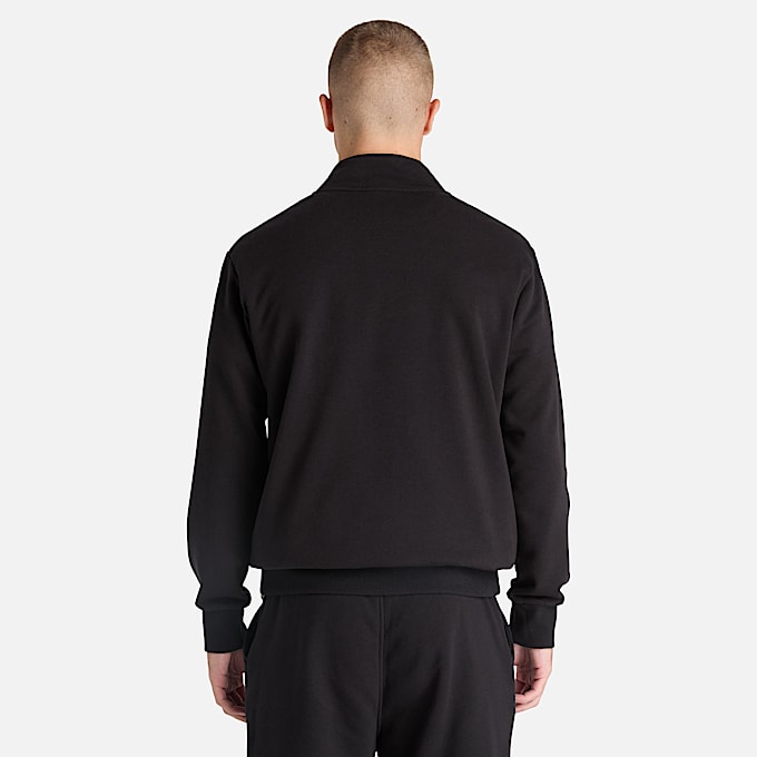 Sudadera con cierre de un cuarto Oyster River para Hombre TBL Negro ALT8