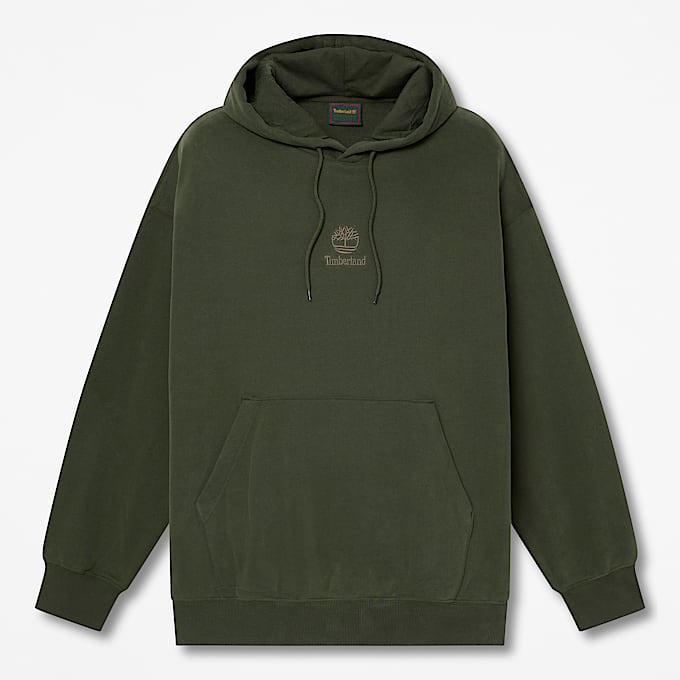 Mens Shorewood Heavyweight Core Hoodie TBL Dark Green HERO
