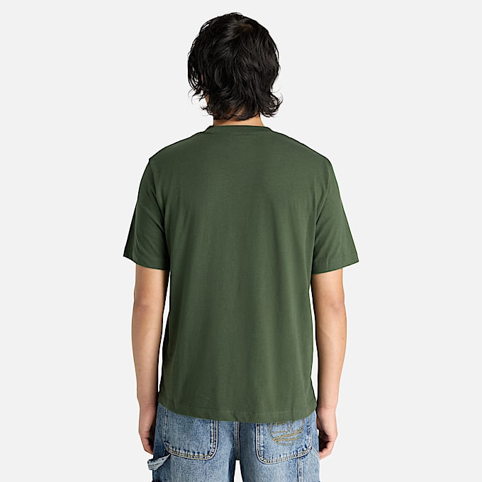 Mens Oyster River Regular ShortSleeve TShirt TBL Dark Green ALT8