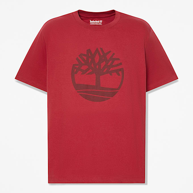 Mens Northwood Tree Logo ShortSleeve TShirt TBL Rhythmic Red HERO