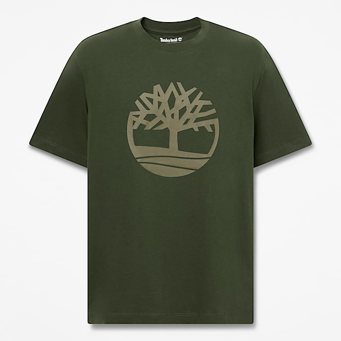 Mens Northwood Tree Logo ShortSleeve TShirt TBL Dark Green HERO