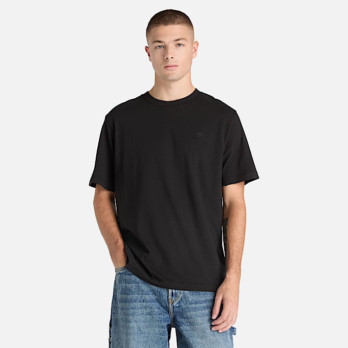 Mens Oyster River Regular ShortSleeve TShirt TBL Black ALT1