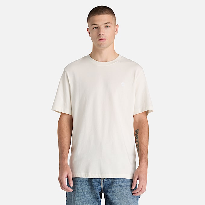 Mens Oyster River Regular ShortSleeve TShirt TBL Vintage White ALT1