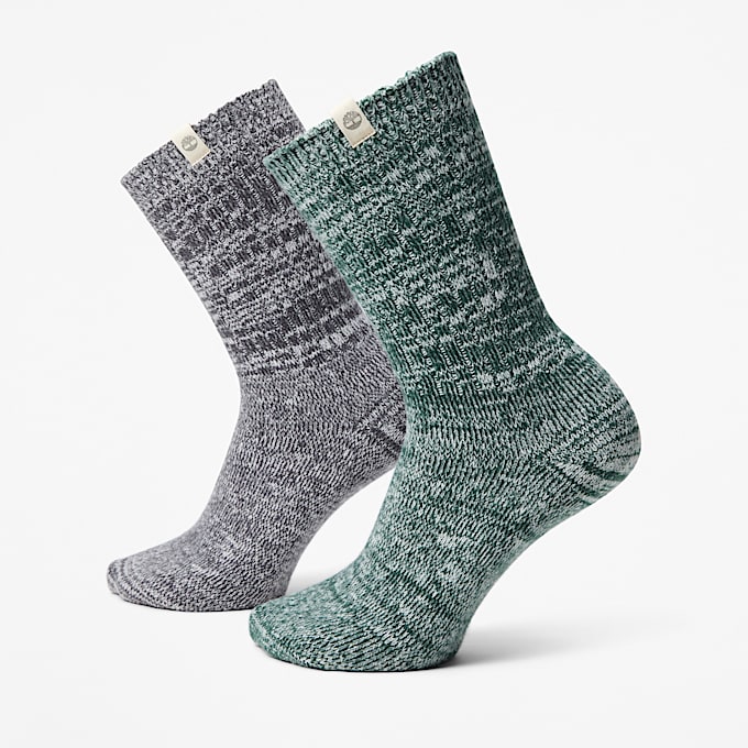 Cozy 2Pack Crew Sock TBL Medium Grey Heather HERO