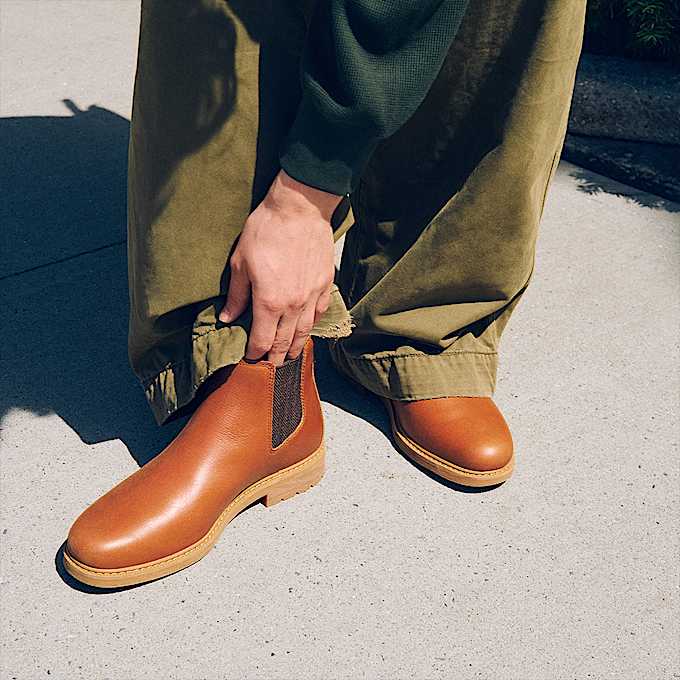Botas Chelsea Stormbucks para Hombre TBL Rojo xido de grano completo ALTA