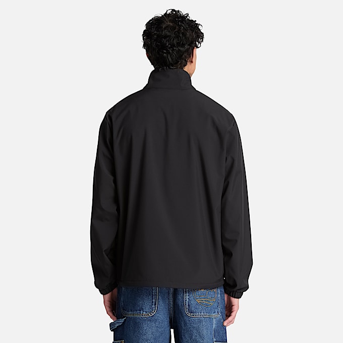 Mens Windproof FullZip Softshell Jacket TBL Black ALT8