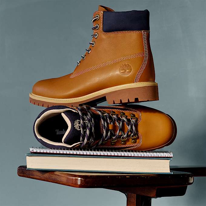 Mens Timberland Heritage 6Inch Waterproof Boot TBL Medium Brown FullGrain ALTA