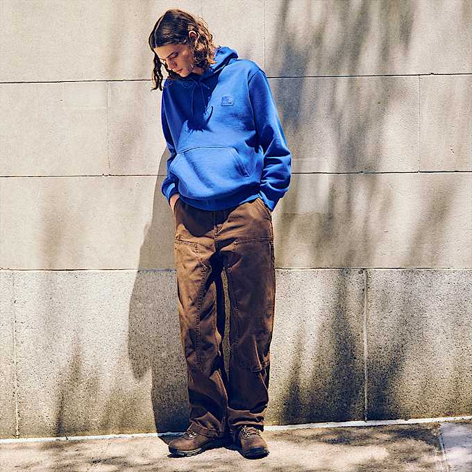 Pantaln de carpintero de lona con doble refuerzo en las rodillas Rindge para Hombre TBL Marrn caf con achicoria ALTA
