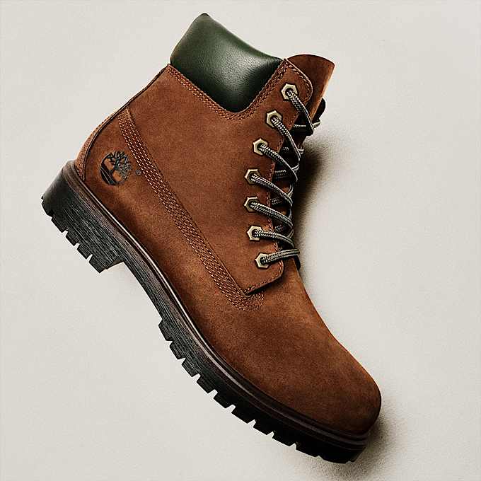 Botas Timberland Heritage de 6 pulgadas impermeables para Hombre TBL Nobuck marrn oscuro ALTA