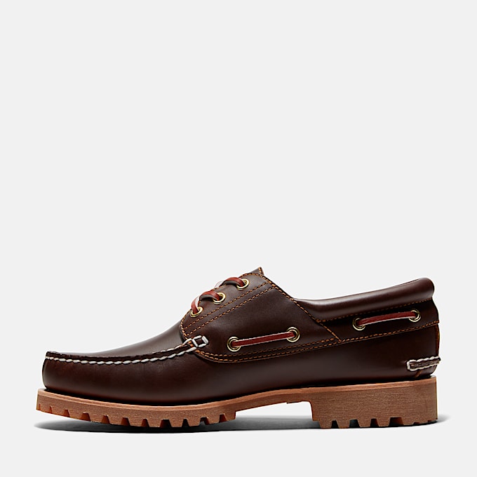 Men's Timberland® Authentic 3-Eye Lug Handsewn Boat Shoe