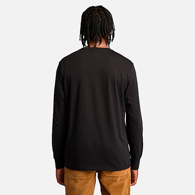 Men's Stack Logo Colored Long Sleeve T-Shirt