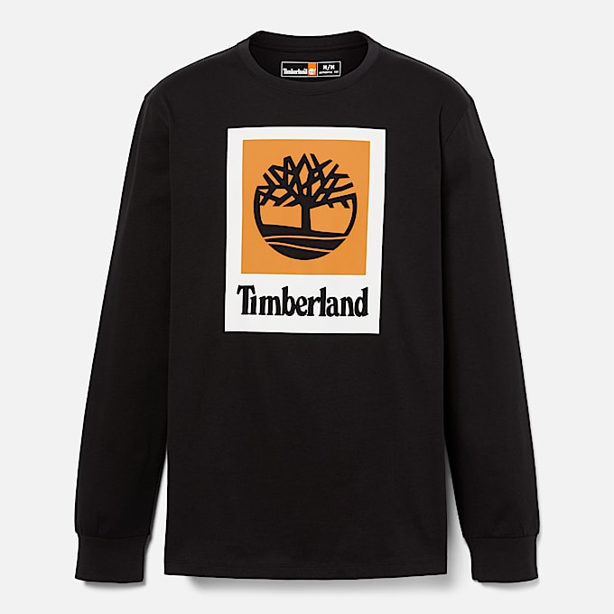 Men's Stack Logo Colored Long Sleeve T-Shirt