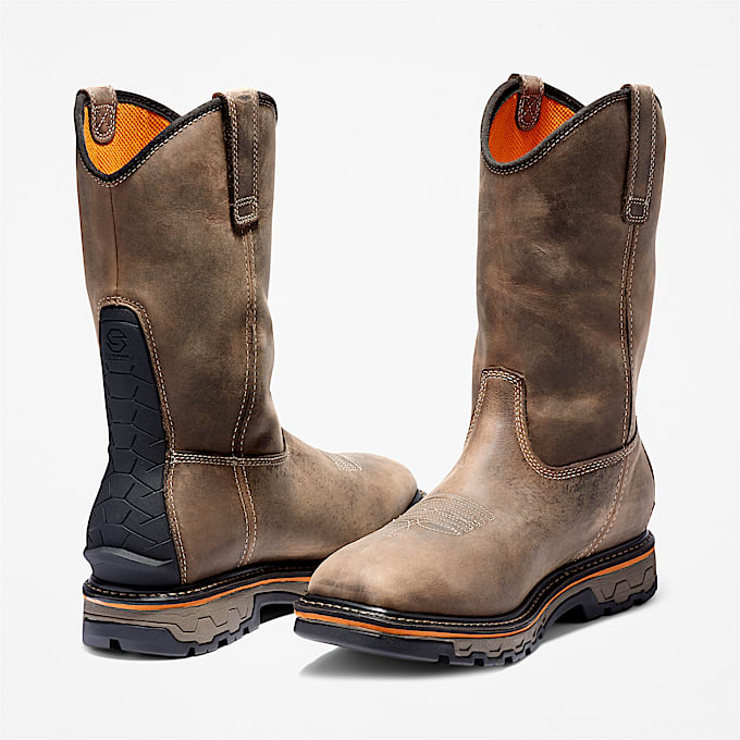 Men's True Grit Pull-On Soft Toe Waterproof Work Boot