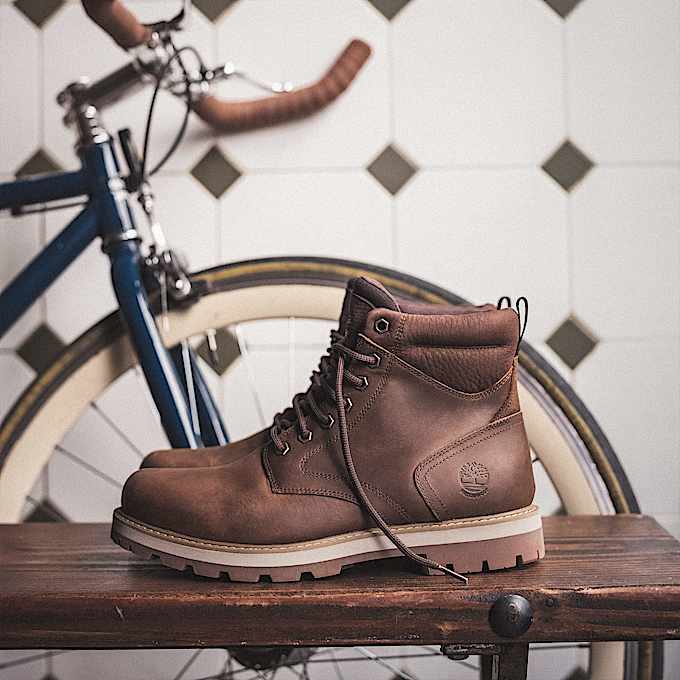 Botte lacée imperméable Britton Road à tige mi-haute pour hommes