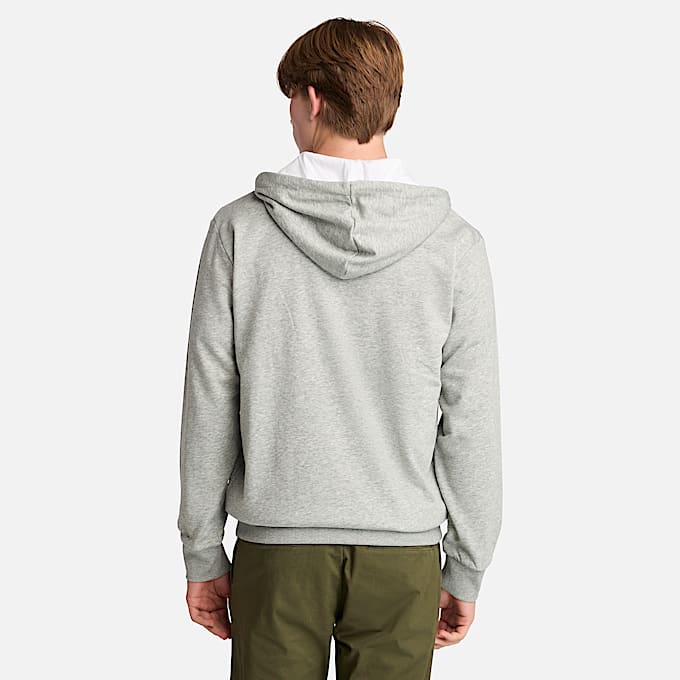 Men's Oyster River Chest Logo Full-Zip Hoodie