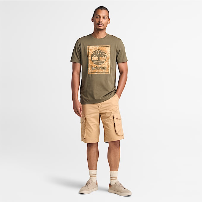 Men's Stack Logo Camo Short-Sleeve T-Shirt
