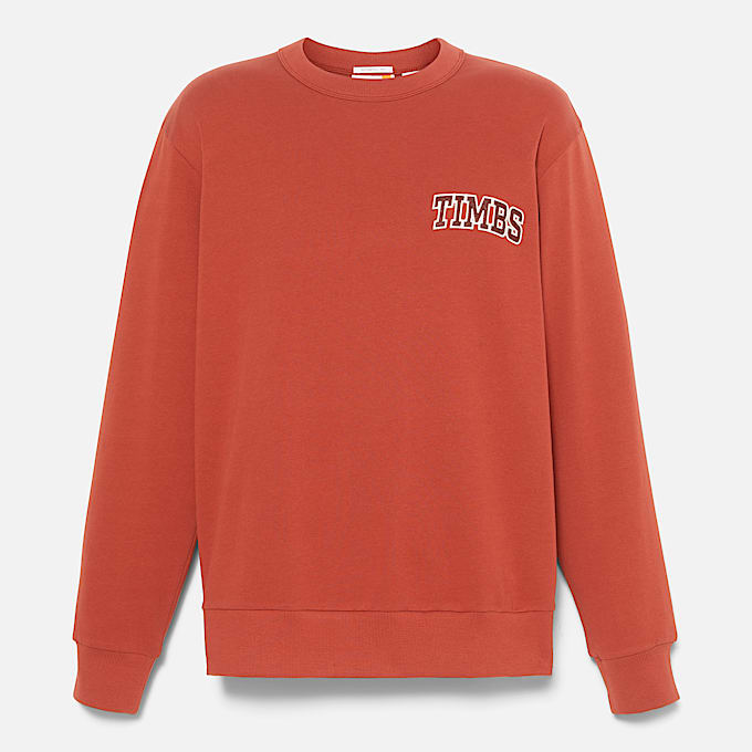 【Timberland】 ★ Sweatshirt Crew-neck ★ Timberland Logo Regular Fit Sweatshirt Grey | Mainline