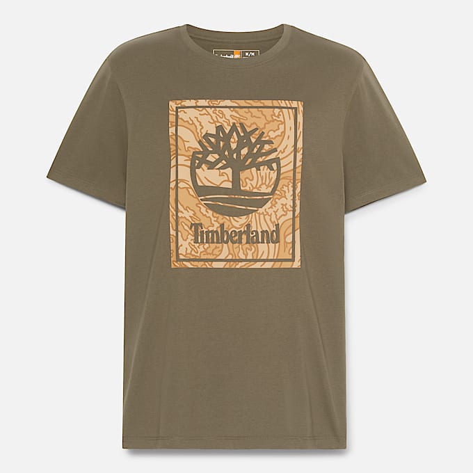 Men's Stack Logo Camo Short-Sleeve T-Shirt